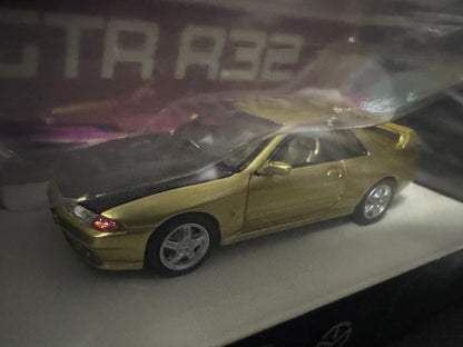 TimeMicro Nissan Skyline GT-R R32 Gold with Carbon Openable Hood