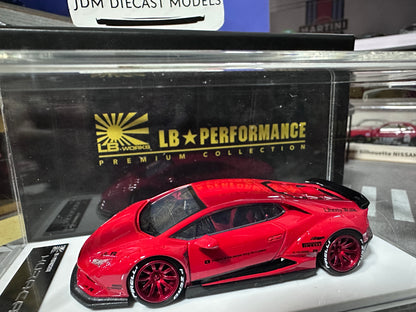 LB PERFORMANCE 1:64 LIBERTY WALK LB-WORKS Huracan LP610 Red Resin