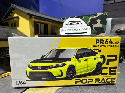 Poprace 1/64 Honda Civic Type R FL5 Yellow PR64-0062