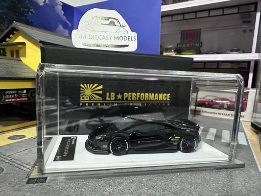 LB PERFORMANCE 1:64 LIBERTY WALK LB-WORKS Huracan LP610 Black Resin