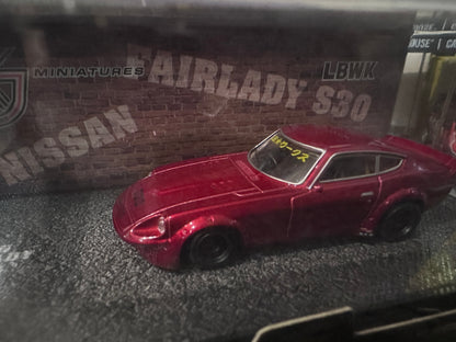 KJ Miniatures LBWK Nissan Fairlady S30 Metallic Red