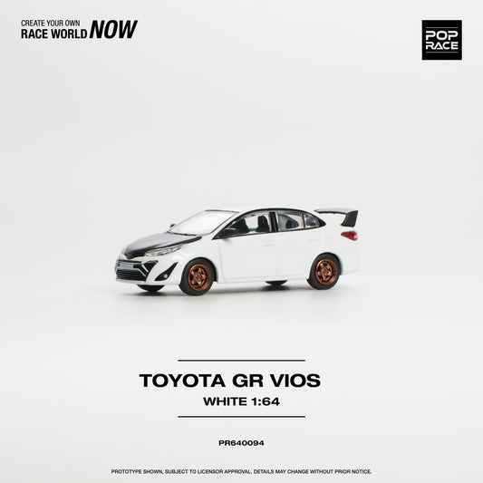 Preorder Poprace 1/64 Toyota GR Vios White