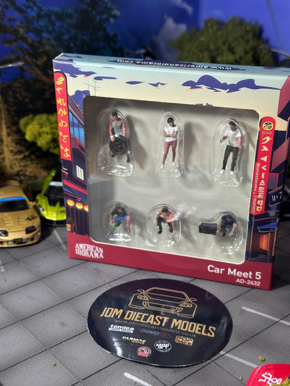 American Diorama Figure set - Car Meet AD-2432