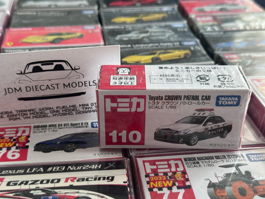 Takara Tomy Tomica No. 110 Toyota Crown Patrol Car