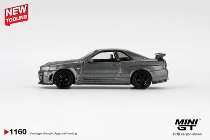 Mini GT Nissan Skyline GT-R NISMO BCNR34 CRS Version Dark Metal Grey  MGT01160