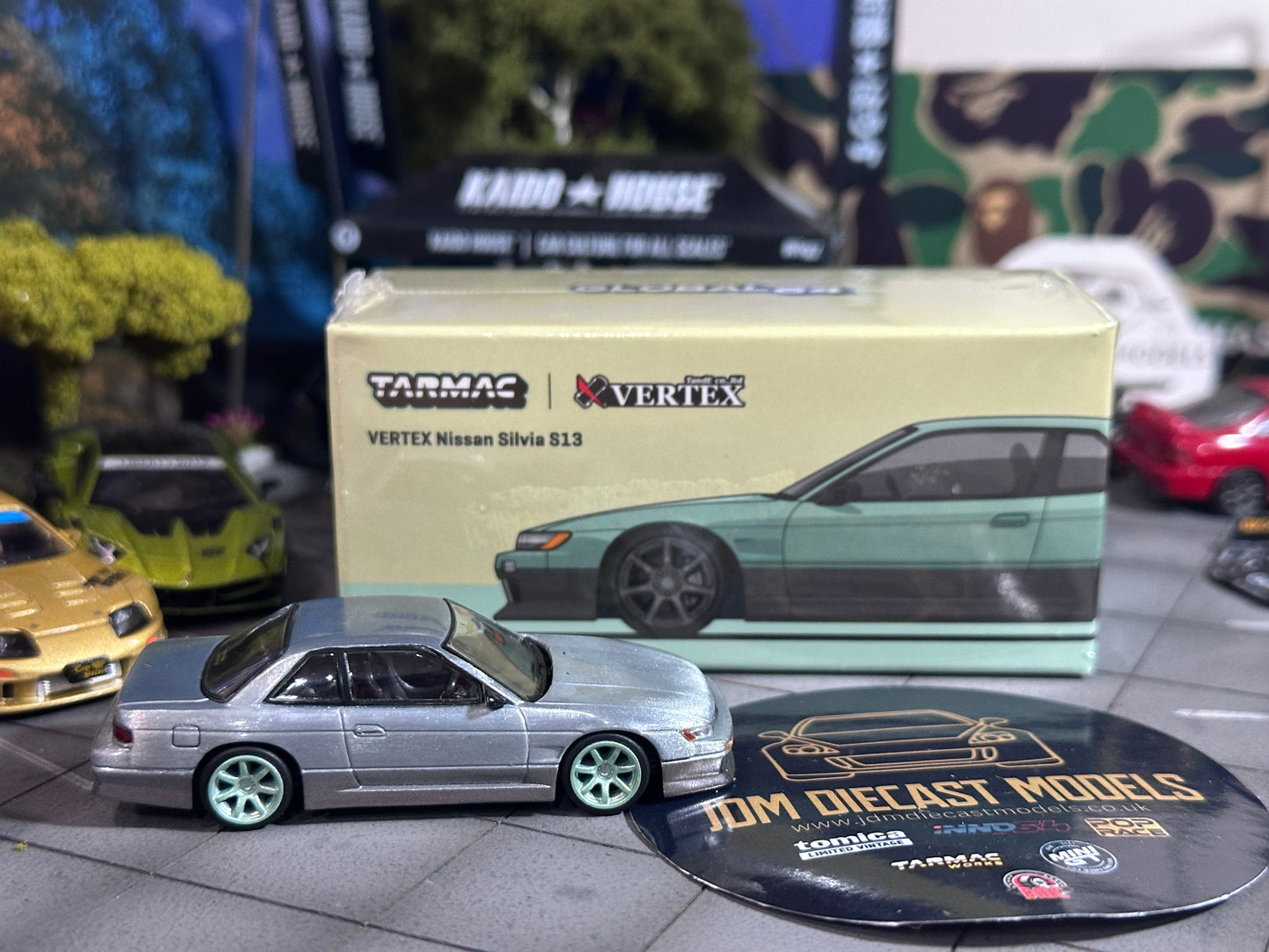 [Chase] Tarmac Works VERTEX Nissan Silvia S13 Green/Grey T64G-025-GR