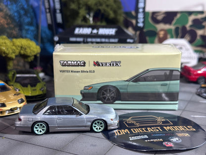 [Chase] Tarmac Works VERTEX Nissan Silvia S13 Green/Grey T64G-025-GR