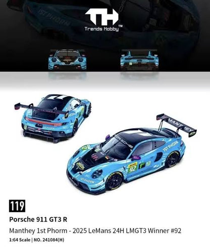 Trends Hobby Porsche 911 GT3 R LeMans 24H LMGT3 2025 Winner Manthey 1st Phorm #92 241084H