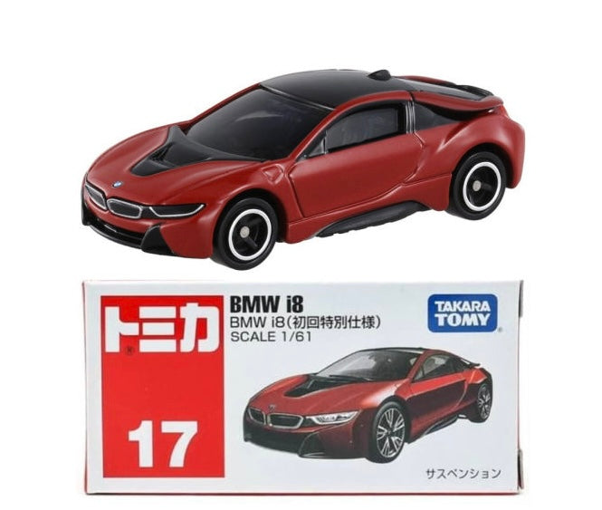 Takara Tomy Tomica No. 17 BMW i8 Red Special First Edition
