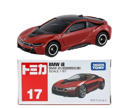 Takara Tomy Tomica No. 17 BMW i8 Red Special First Edition