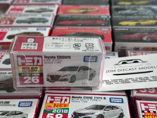 Takara Tomy Tomica No. 26 Toyota Crown White 50th Anniversary 2020 First Release