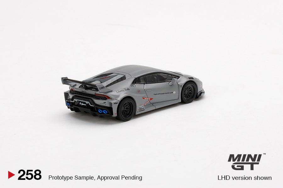 Mini GT LB★WORKS Lamborghini Huracán GT "Fighters Works" (Matte Gray) MGT00258
