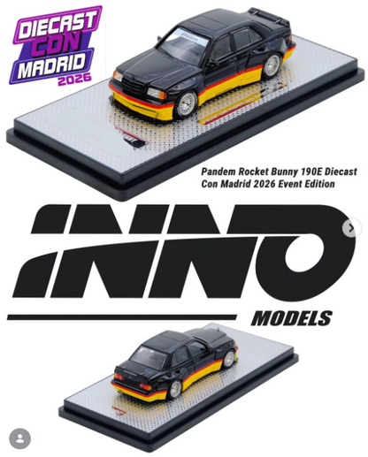Inno64 Pandem Rocket Bunny Mercedes Benz 190E Diecast Con Madrid 2026 Event Edition