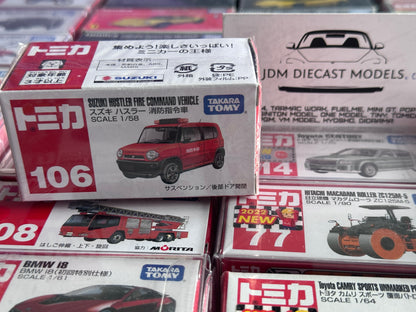 Takara Tomy Tomica No. 106 Suzuki Hustler Fire Command Vehicle