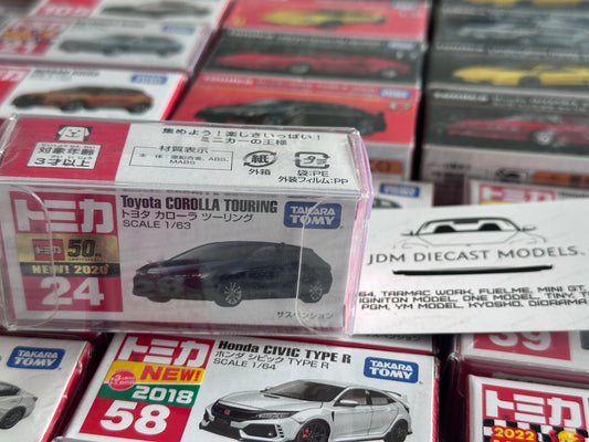 Takara Tomy Tomica No. 24 Toyota Corolla Touring Blue 50th Anniversary 2020 First Release