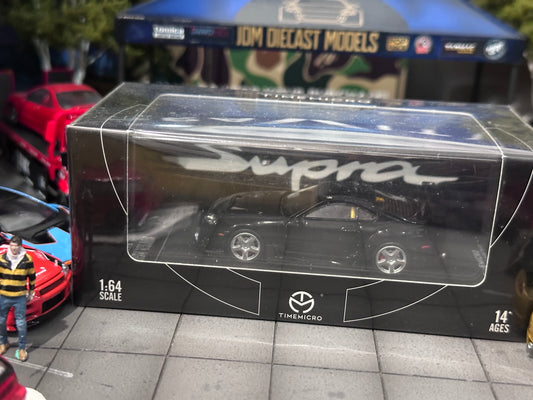 TimeMicro 1/64 Toyota Supra A80Z Black