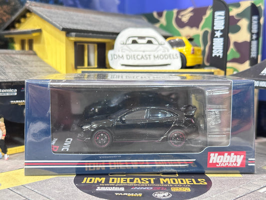 Hobby Japan Honda CIVIC TYPE R FK8 2020 with Engine Display Model Crystal Black HJ642055ABK