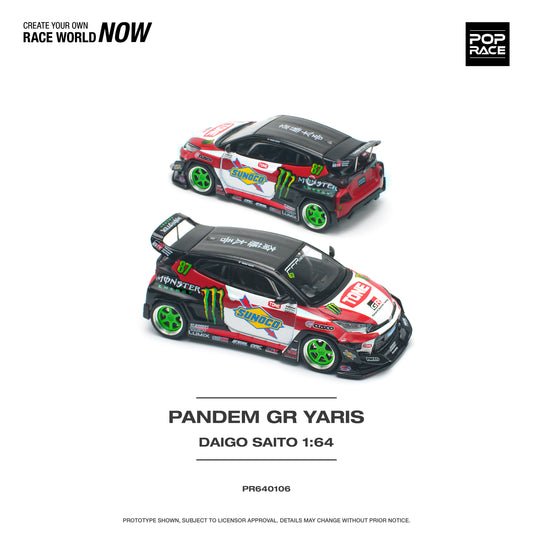 Preorder POPRACE Pandem Toyota GR YARIS Daigo Saito