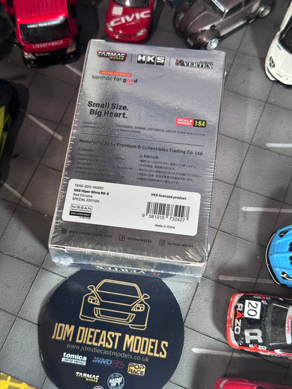 Tarmac Works HKS Hiper Silvia RS-2 Tokyo Auto Salon 2025 Special Edition Red Chrome T64G-023-HKSRC