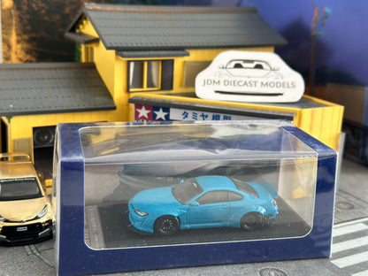 STREET WEAPON PANDEM ROCKET BUNNY NISSAN SILVIA S15 BLUE LIMITED 055/299pcs
