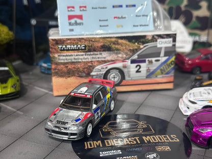 [Chase] Tarmac Works Mitsubishi Lancer Evolution III - Hong Kong-Beijing Rally 1995 Winner, K. Eriksson / S. Parmander T64G-050-95HKBR02