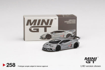 Mini GT LB★WORKS Lamborghini Huracán GT "Fighters Works" (Matte Gray) MGT00258