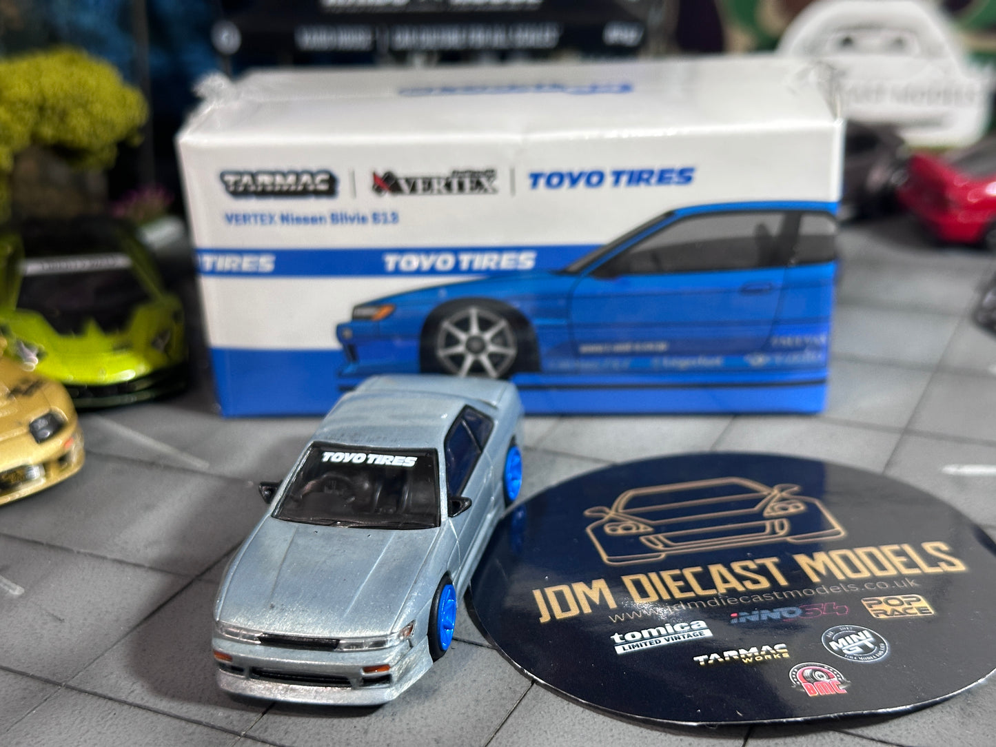 [Chase] Tarmac Works VERTEX Nissan Silvia S13 Blue Metallic Toyo Tires T64G-025-BL