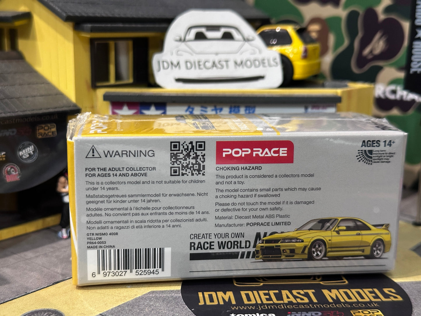 Poprace 1/64 Nissan Skyline GT-R Nismo 400R Yellow