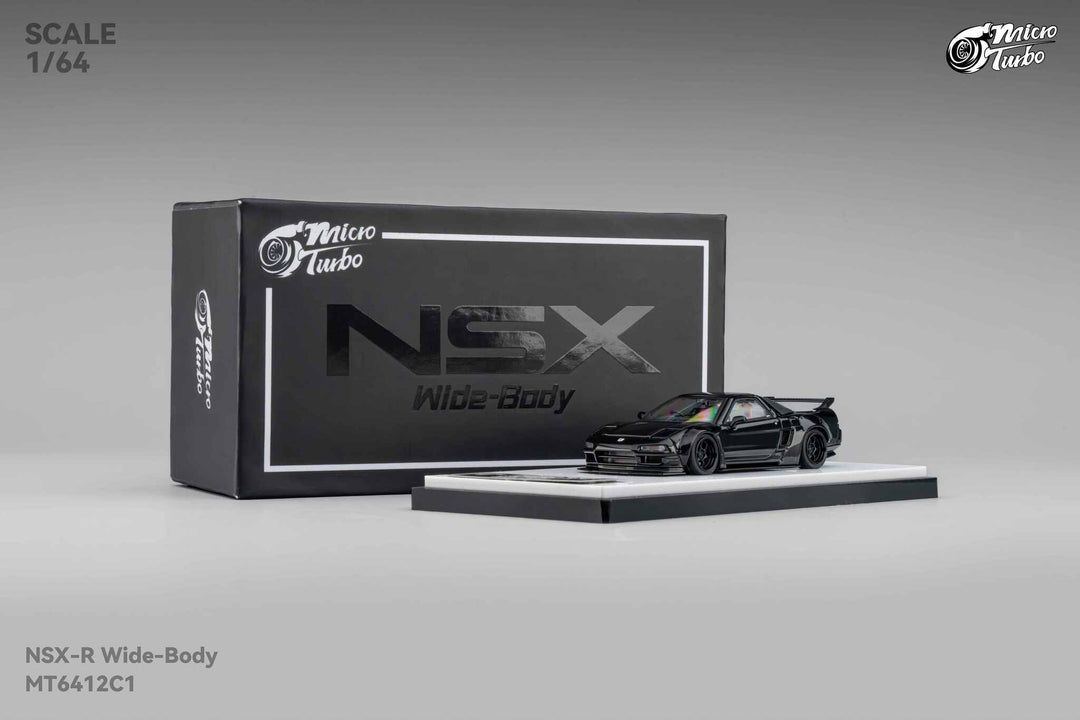 Micro Turbo Custom Honda NSX-R Wide Body Metallic Black MT6412C1