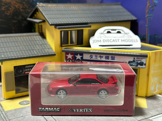 Tarmac Works Vertex Nissan Silvia S14 Red Metallic T64G-018-RE