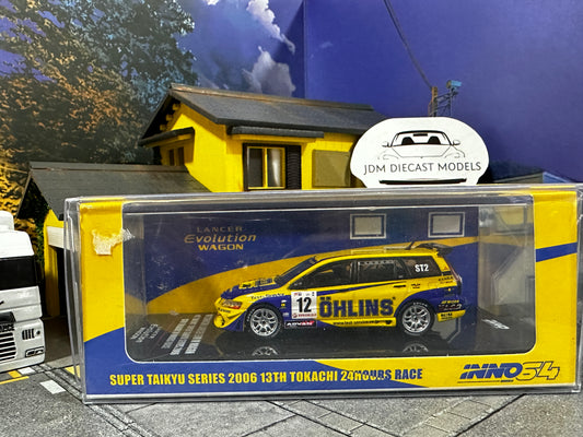 INNO64 Mitsubishi Lancer Evolution IX Wagon #12 Ohlins Super Taikyu Series 2006 13th Tokachi 24h Race IN64-EVO9W-OHL