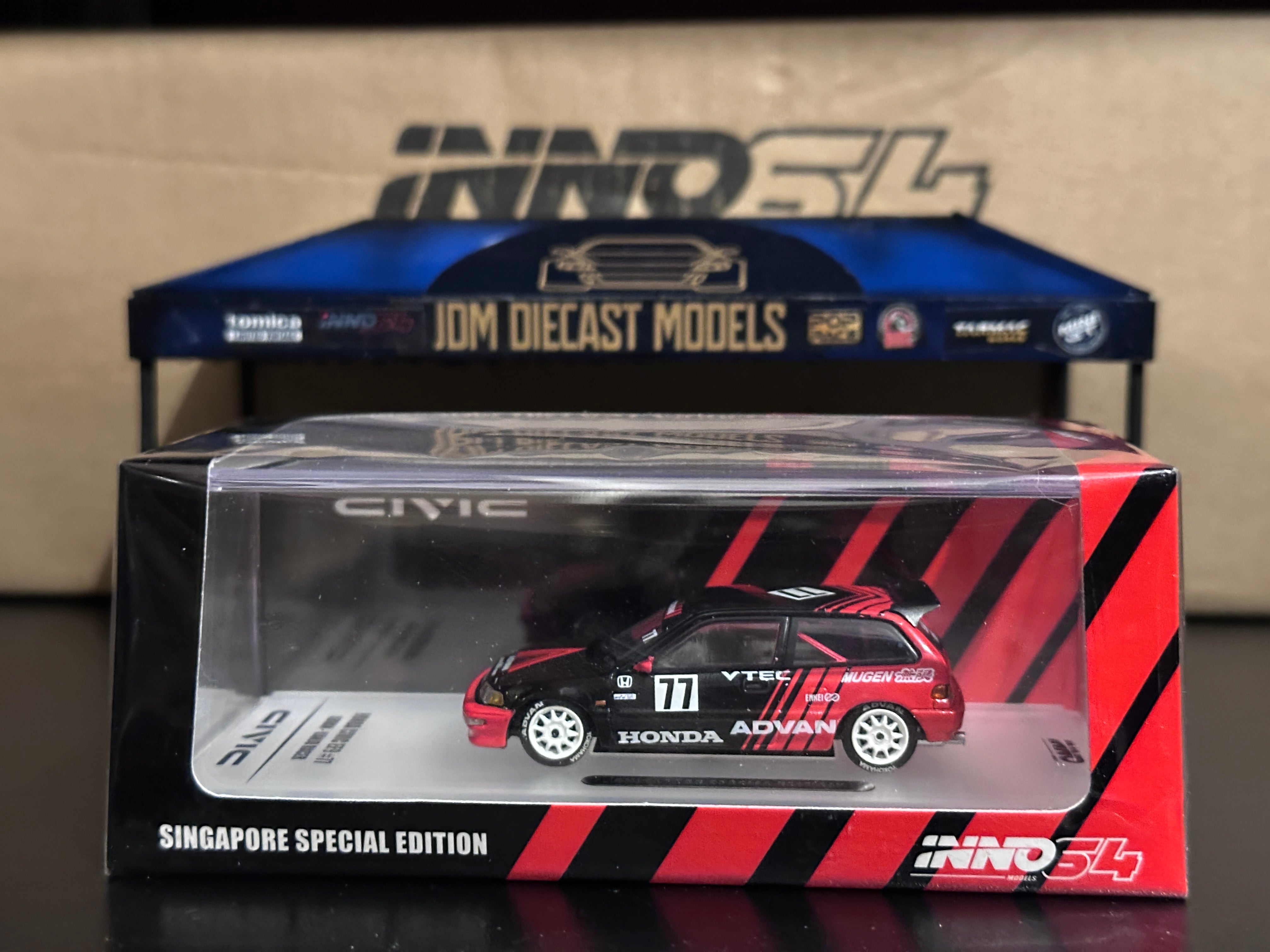 Inno64 Honda Civic EF9 #77 Advan - Singapore Exclusive – JDM
