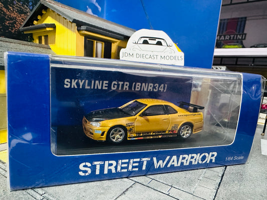 Street Warrior Nissan Skyline GT-R R34 Top Secret Gold