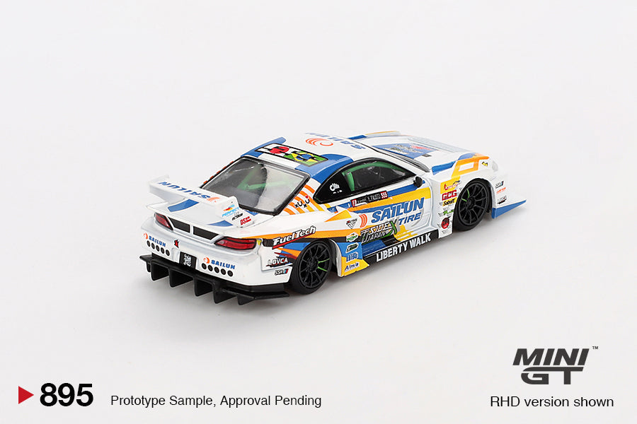 Mini GT Nissan LB-Super Silhouette S15 SILVIA #555 2023 Formula Drift Japan MGT00895