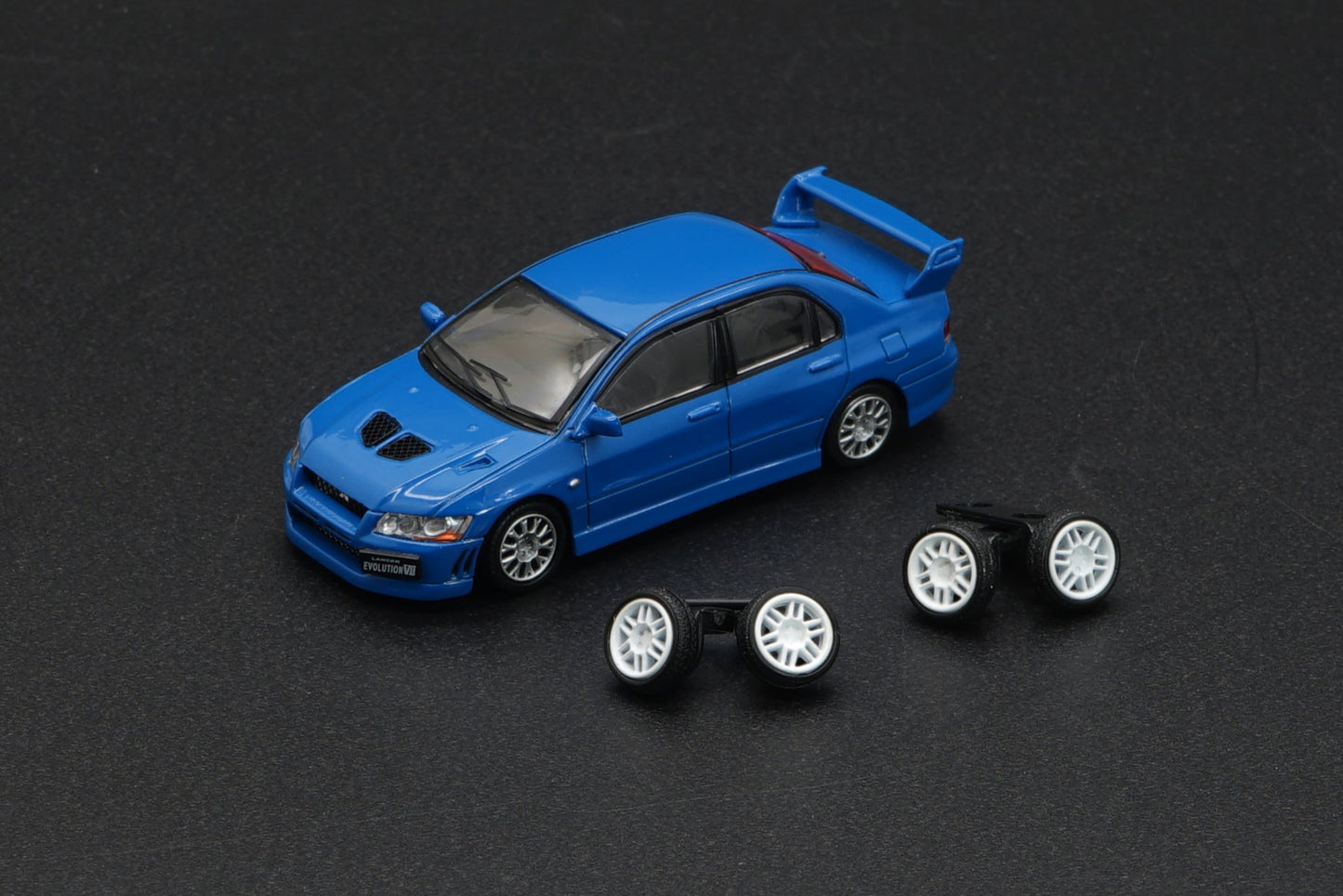 BM Creations Mitsubishi Lancer Evolution VII Blue 64B0088