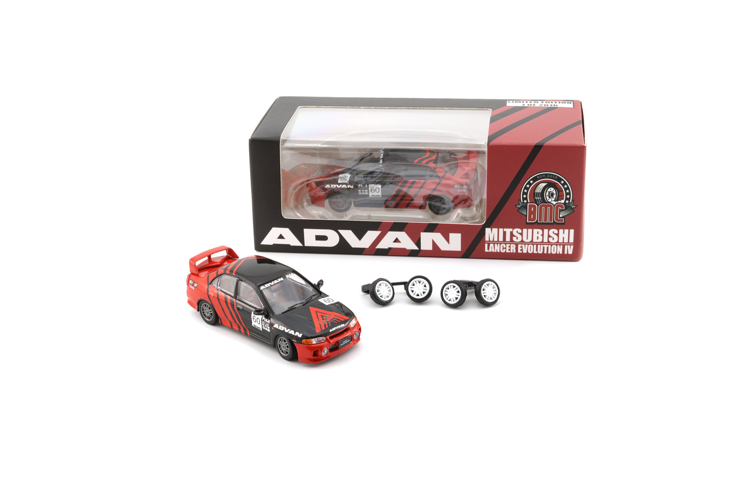 BM Creations Mitsubishi Lancer Evolution IV Advan 64B0264 2016pcs Limited Edition