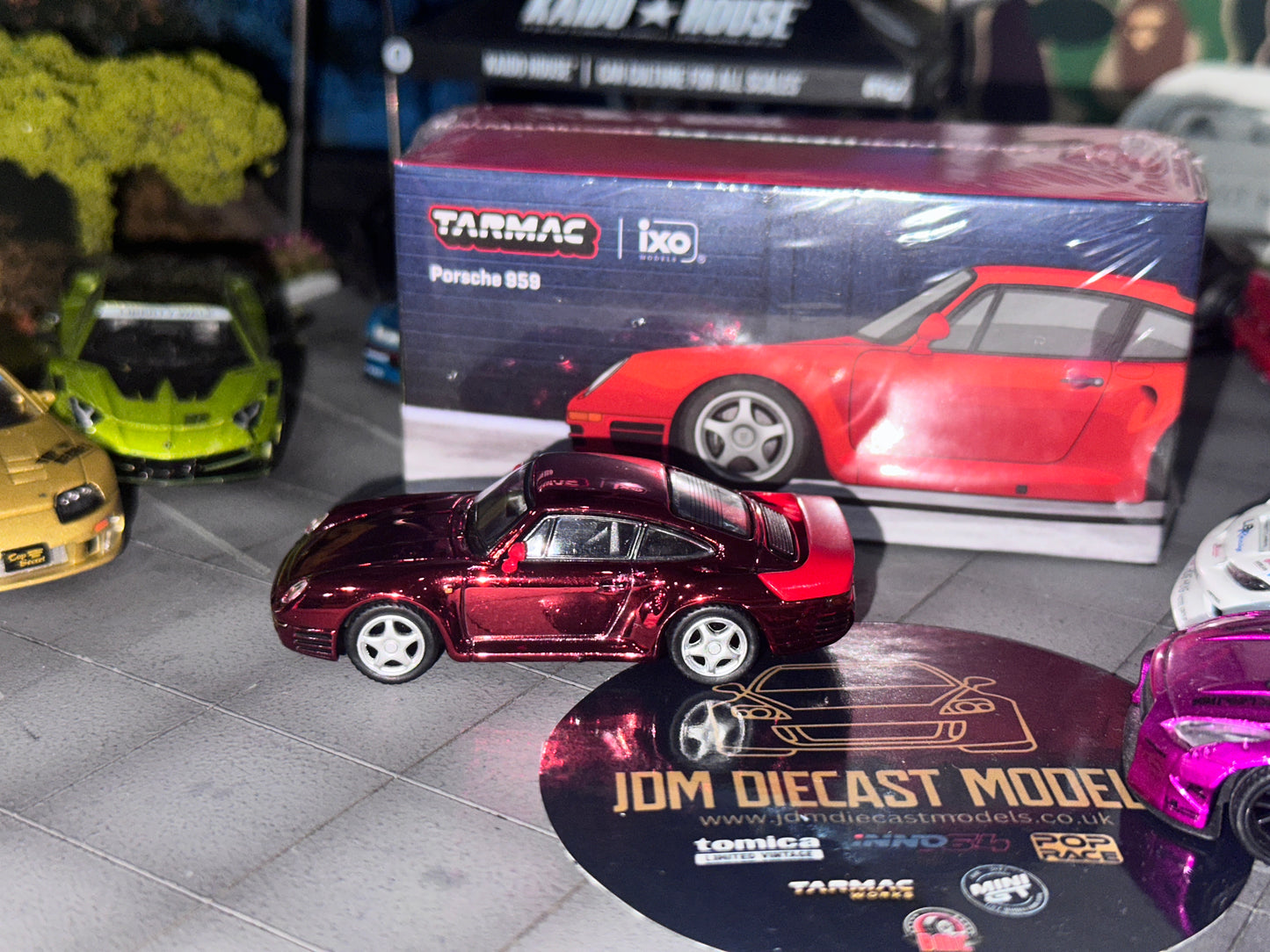 [Chrome Chase] Tarmac Works Porsche 959 (Red) T64G-068-RE