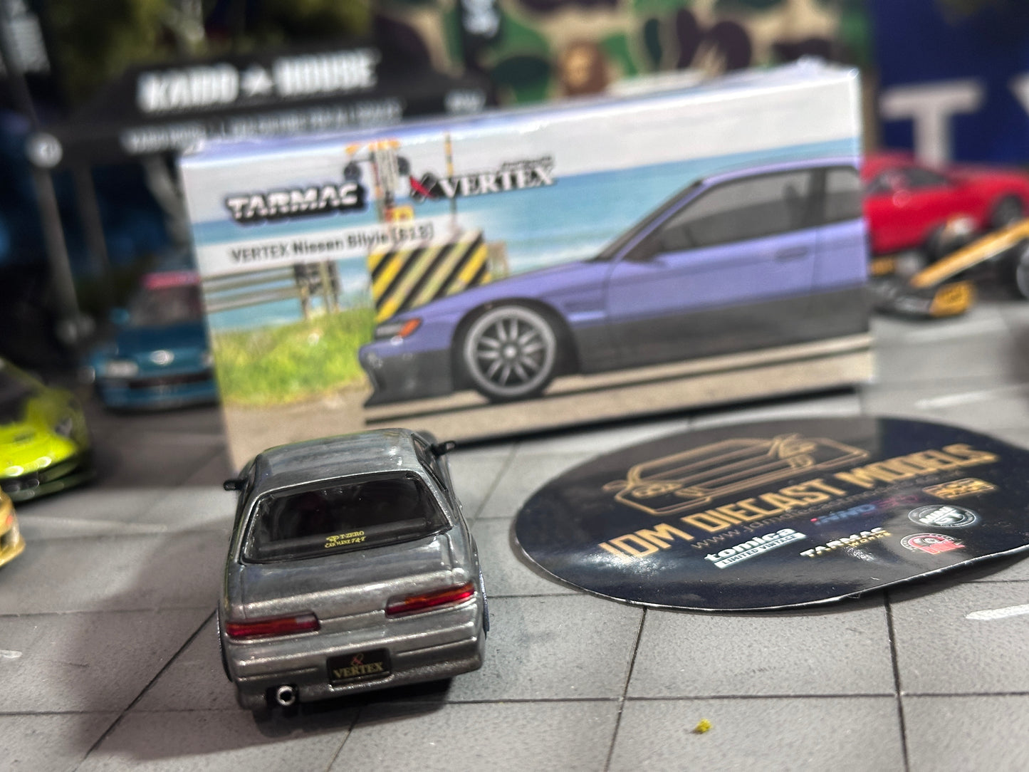[Chase] Tarmac Works Nissan Silvia S13 Vertex Blue Gray T64G-025-PU