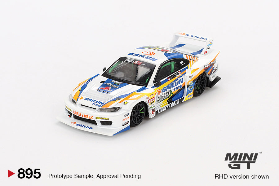 Mini GT Nissan LB-Super Silhouette S15 SILVIA #555 2023 Formula Drift Japan MGT00895