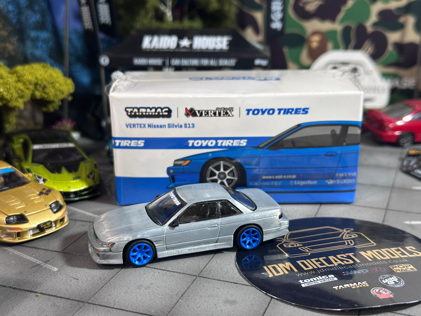 [Chase] Tarmac Works VERTEX Nissan Silvia S13 Blue Metallic Toyo Tires T64G-025-BL