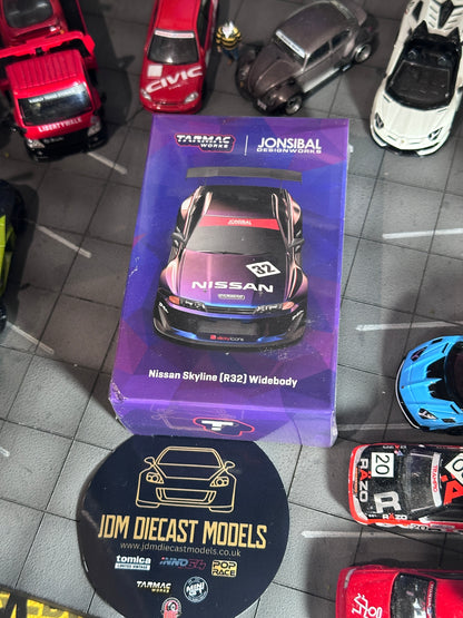 Tarmac Works Nissan Skyline (R32) Widebody (Midnight Purple) T64G-061-MP