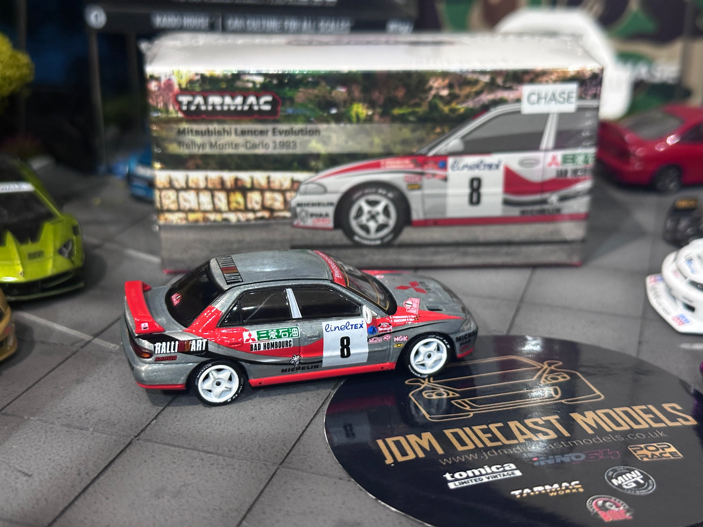 [Chase] Tarmac Works Mitsubishi Lancer Evolution - Rallye Monte-Carlo 1993, K. Eriksson / S. Parmander T64G-048-93MCR08