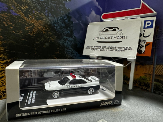 Inno64 Nissan Skyline GT-R R33 Saitama Prefectural Police Car IN64-R33-JPC