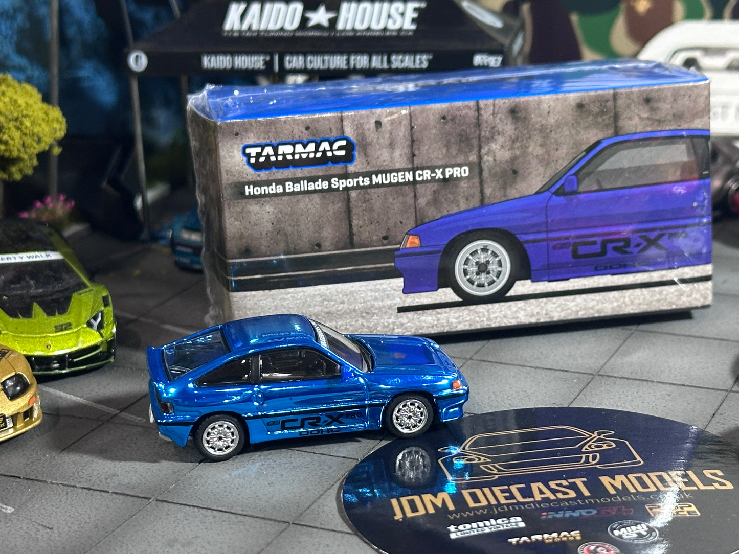 [Chrome Chase] Tarmac Works Honda Ballade Sports MUGEN CR-X PRO Blue T64G-TL058-BL
