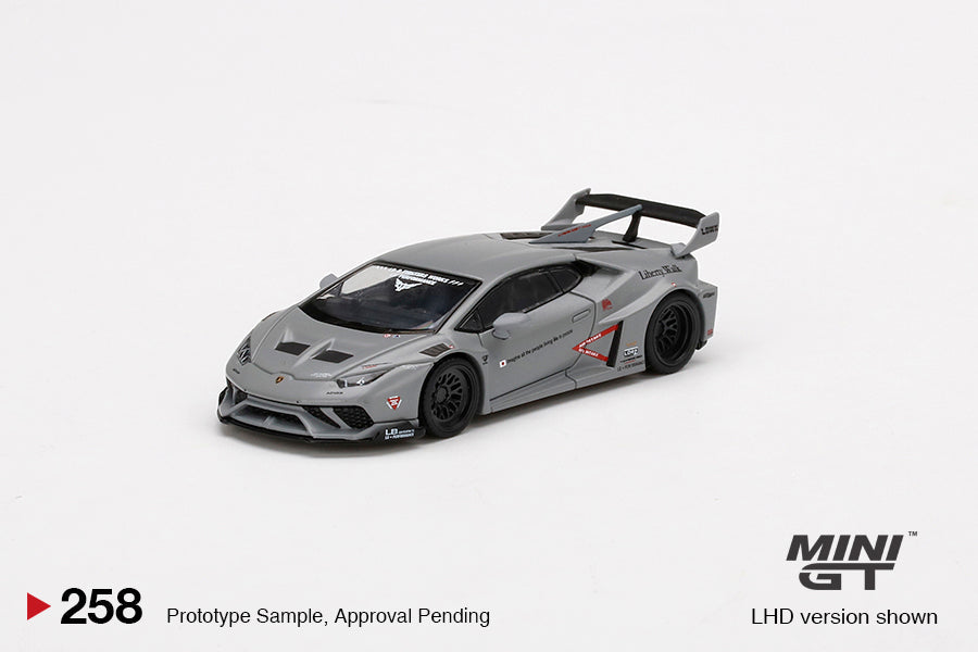 Mini GT LB★WORKS Lamborghini Huracán GT "Fighters Works" (Matte Gray) MGT00258
