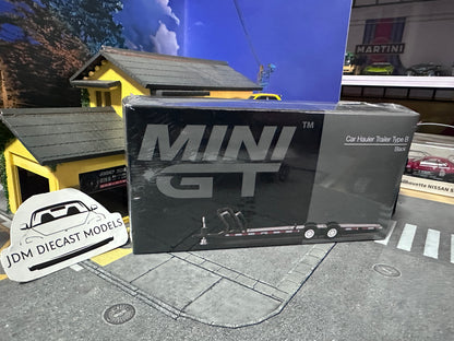 MiniGT Car Hauler Trailer Type B Black AC19