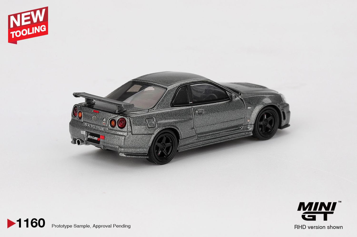 Mini GT Nissan Skyline GT-R NISMO BCNR34 CRS Version Dark Metal Grey  MGT01160