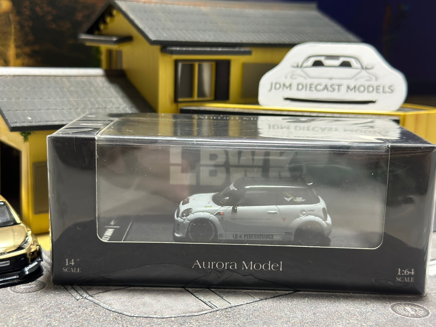 Aurora Model LBWK Mini Cooper Zero Fighter Combat Grey – JDM Diecast Models