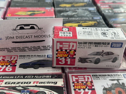 Takara Tomy Tomica No. 31 Toyota Camry Sports Unmarked Police Car 2022 First Release