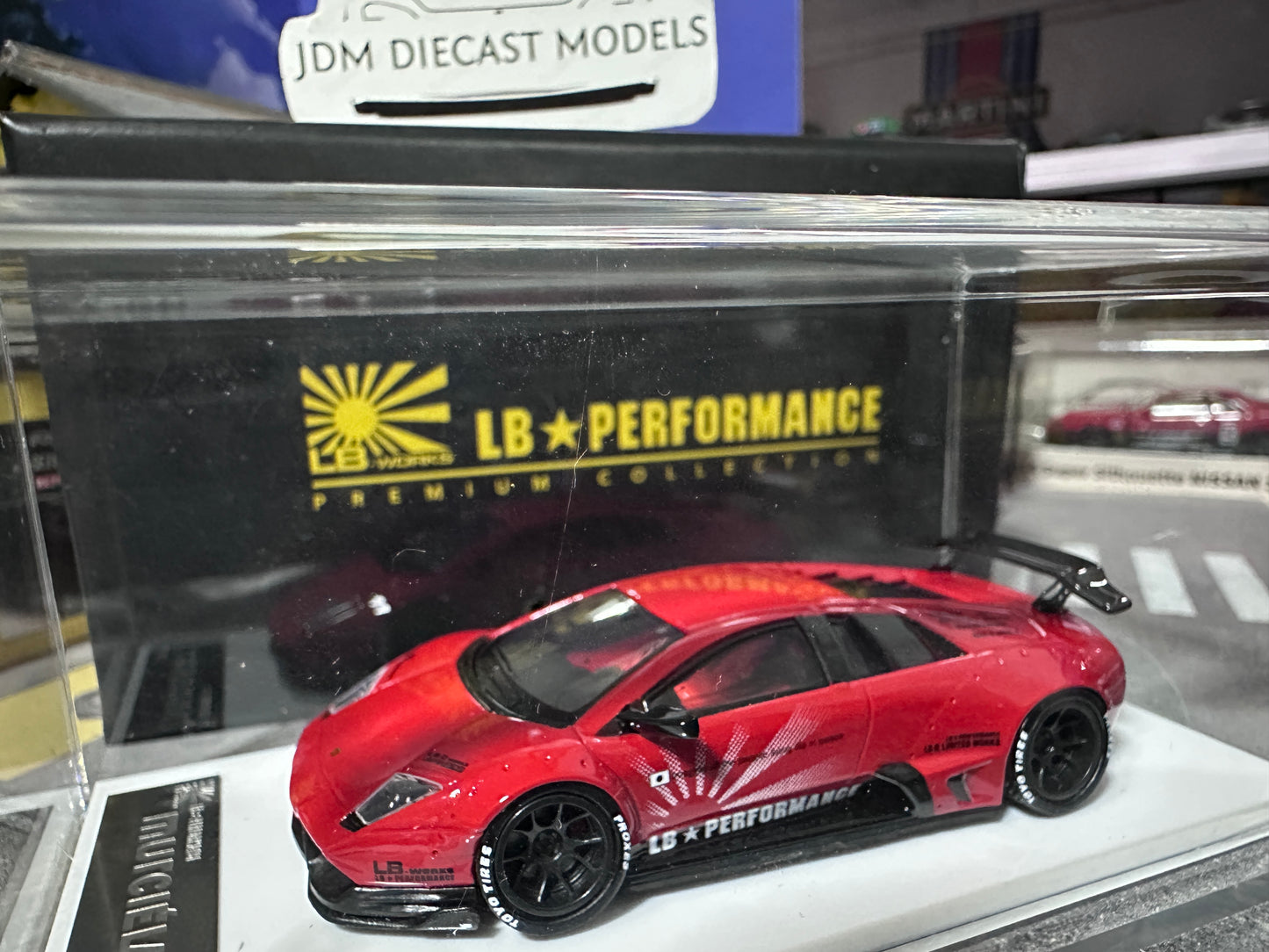 LB PERFORMANCE 1:64 LIBERTY WALK LB-WORKS Murcielago LP670 Red Resin Rare 035/999pcs